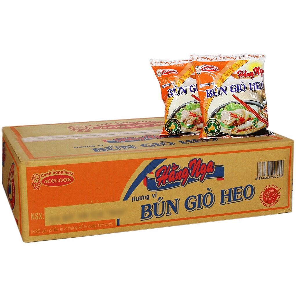 Thùng 30 gói bún giò heo