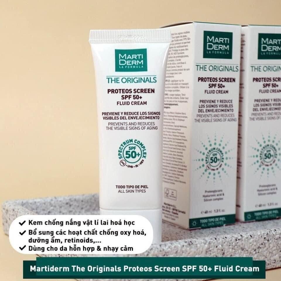 (Hàng Tây ban nha authetic) Kem chống nắng Martiderm Spf 50 40ml