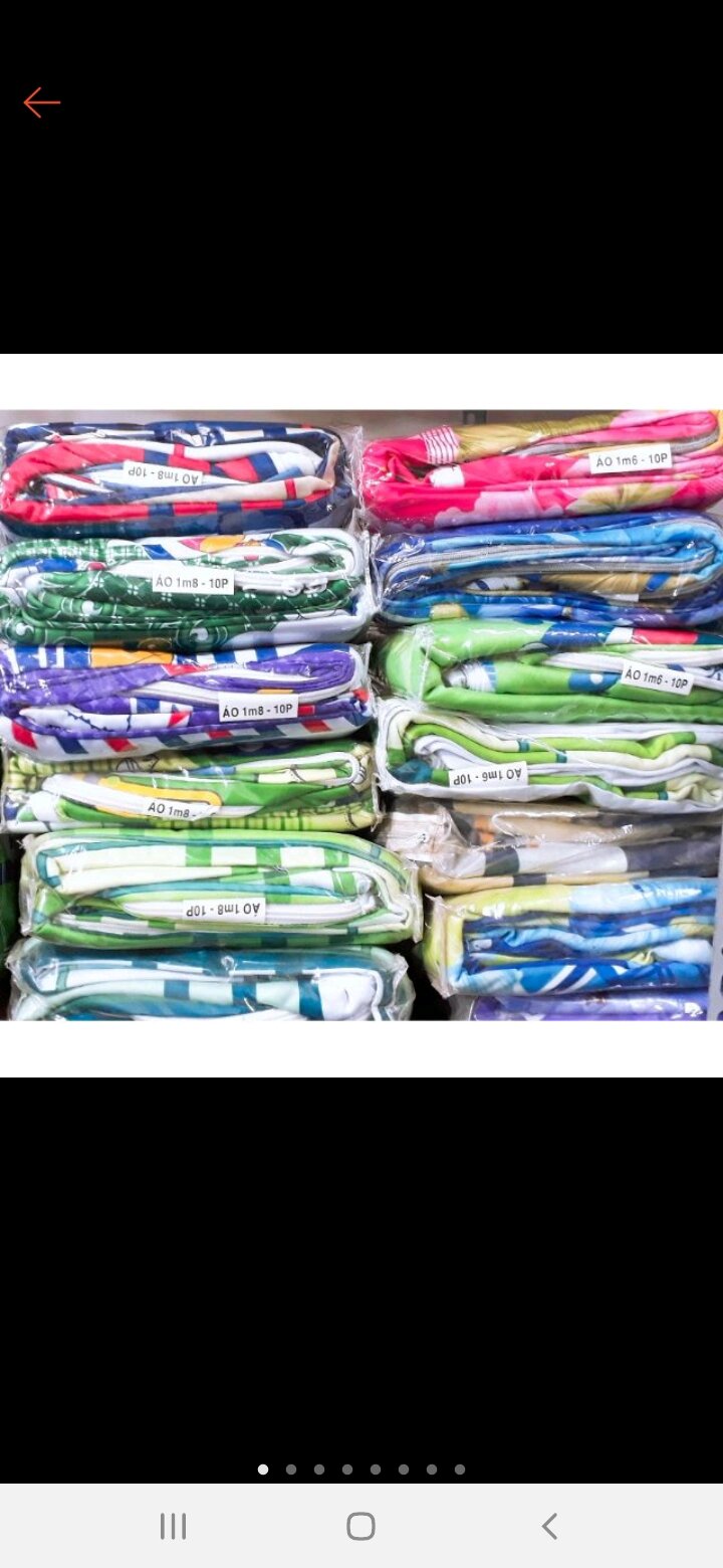 Áo nệm thun lạnh 2 mặt cao cấp . 1m8 x2m .10cm