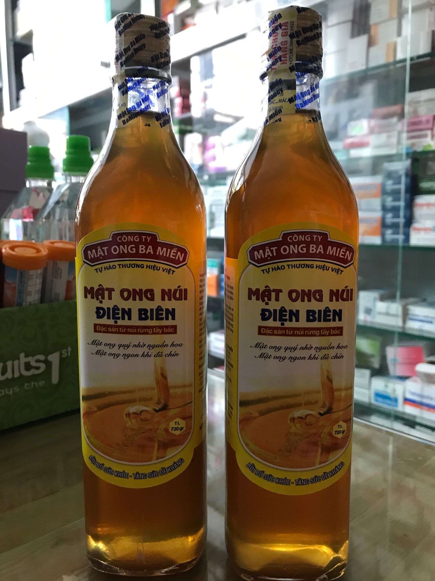 Mật ong núi điện biên chai 720g