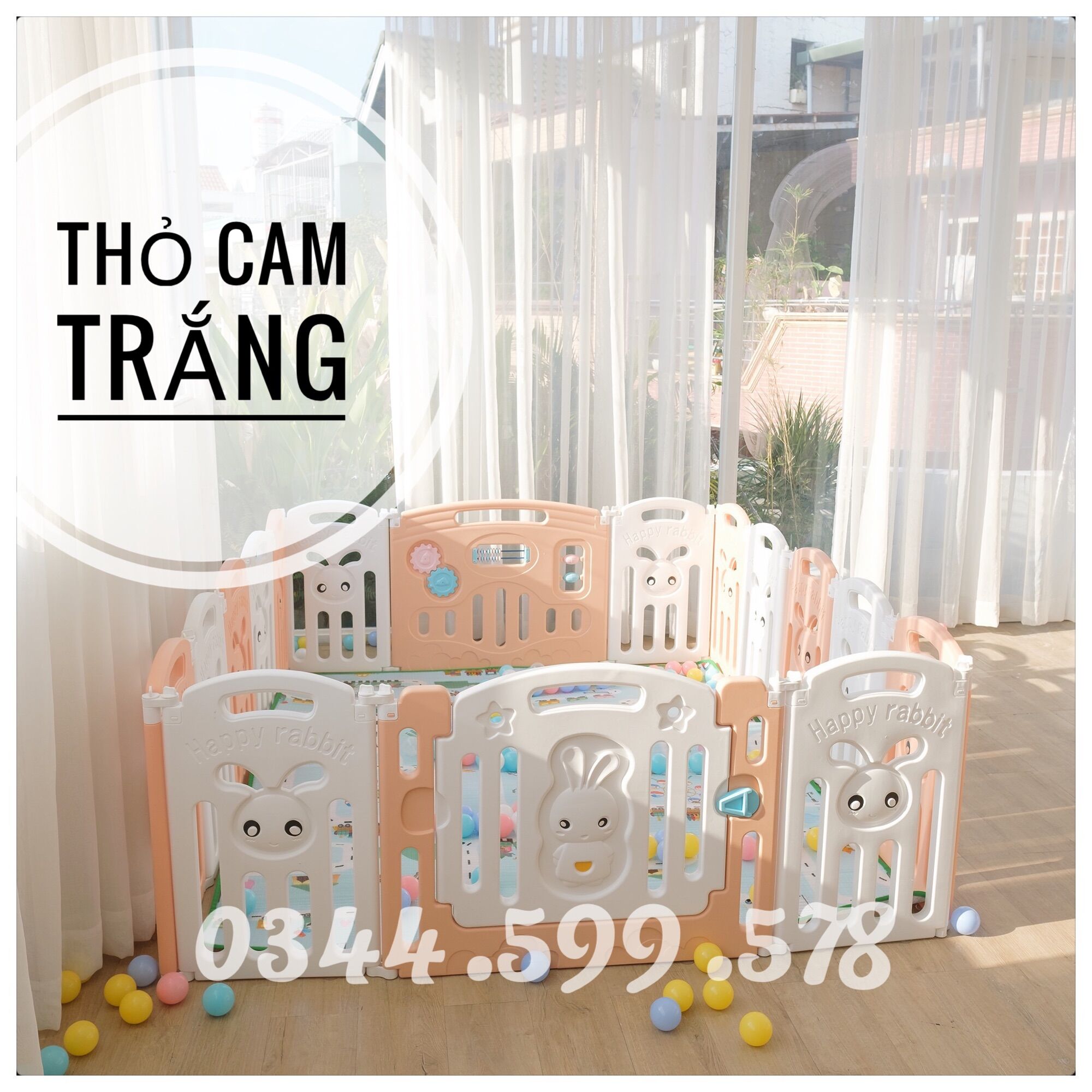 Quây cũi nhựa gấp gọn cho bé(+100 bóng)