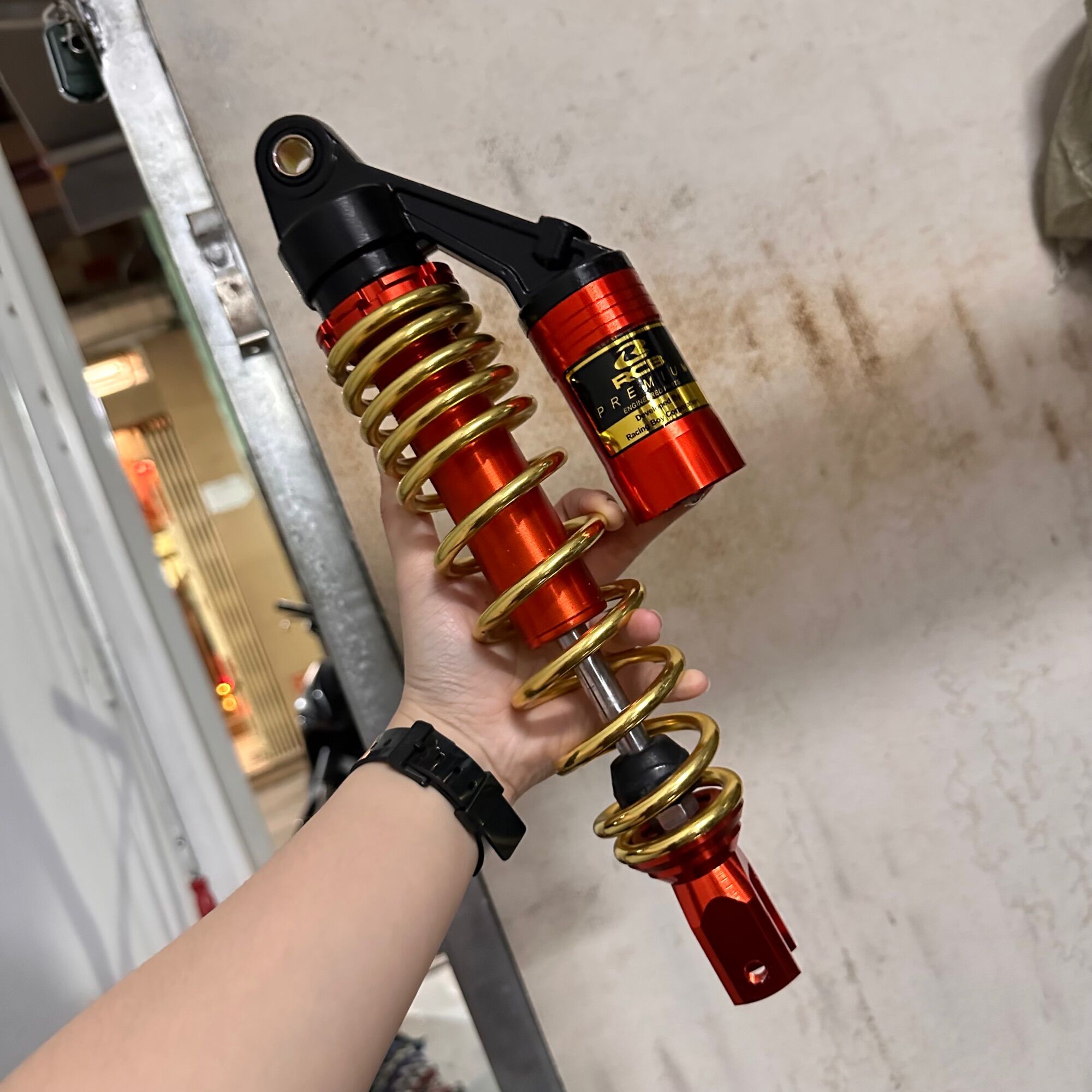 Phuộc nhún sau RCB bình dầu gắn Vario Vision Lead Click Janus Sh mode Ultimo ...