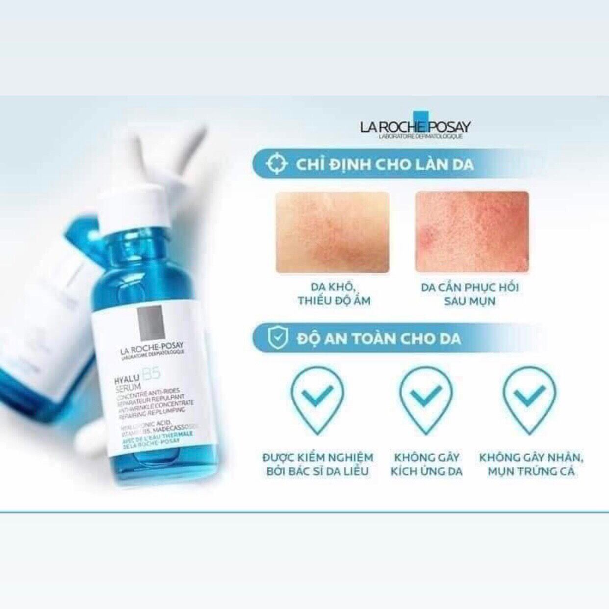 Serum cấp ẩm hồi phục da B5 Laroche Posay 30ml