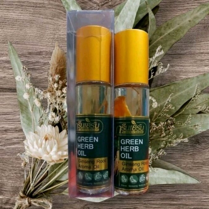 Dầu gió thảo dược nhân sâm Green Herb oil Thailand 8ml