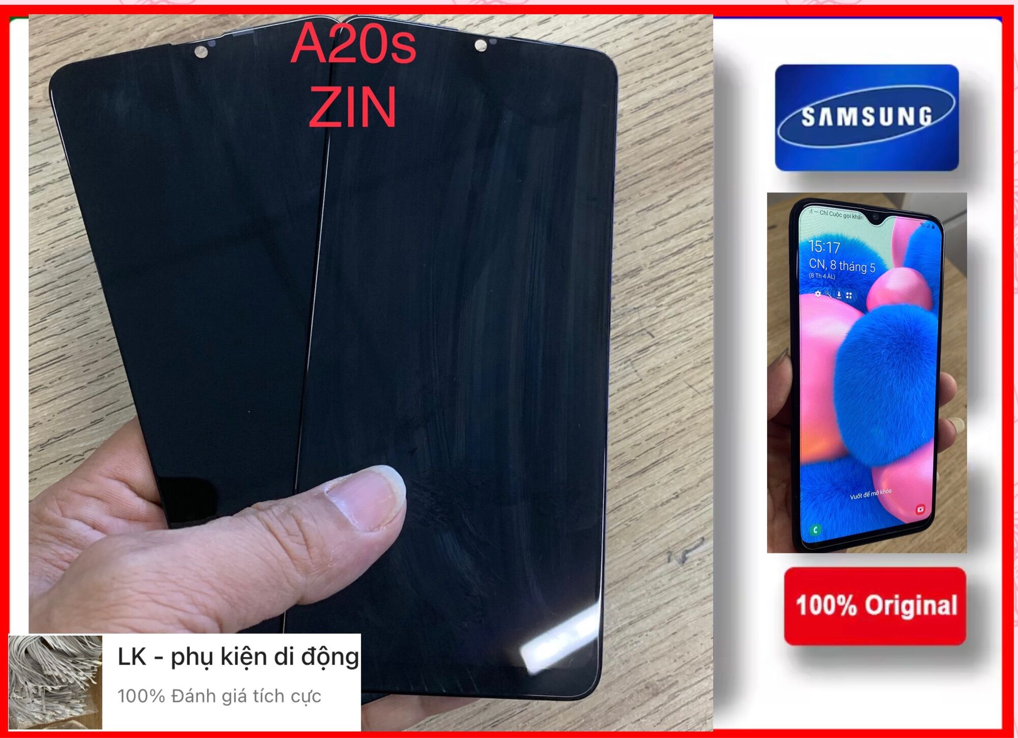 Màn hình samsung A20s zin new