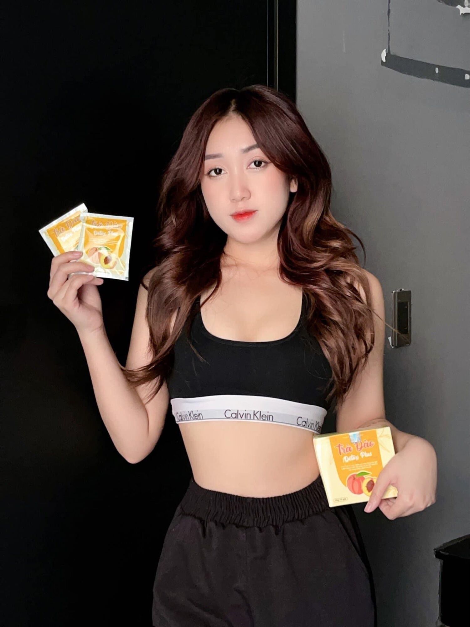 Trà đào giảm cân detox plus