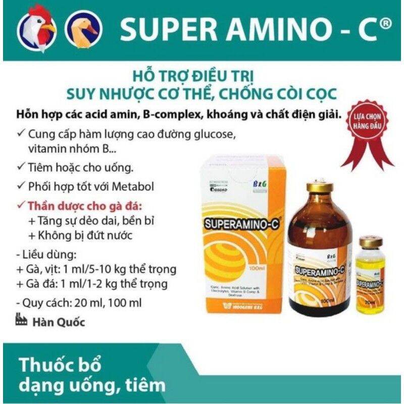 Super amino c -trợ lực, tăng sức đề kháng-hỗ trợ phục hồi khi bị tang cựa