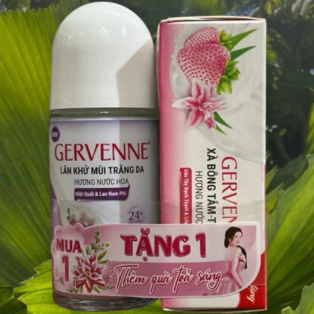Lăn khử mùi nữ Gervenne 50ml trắng da và hương hoa lan Nam phi thơm lôi cuốn