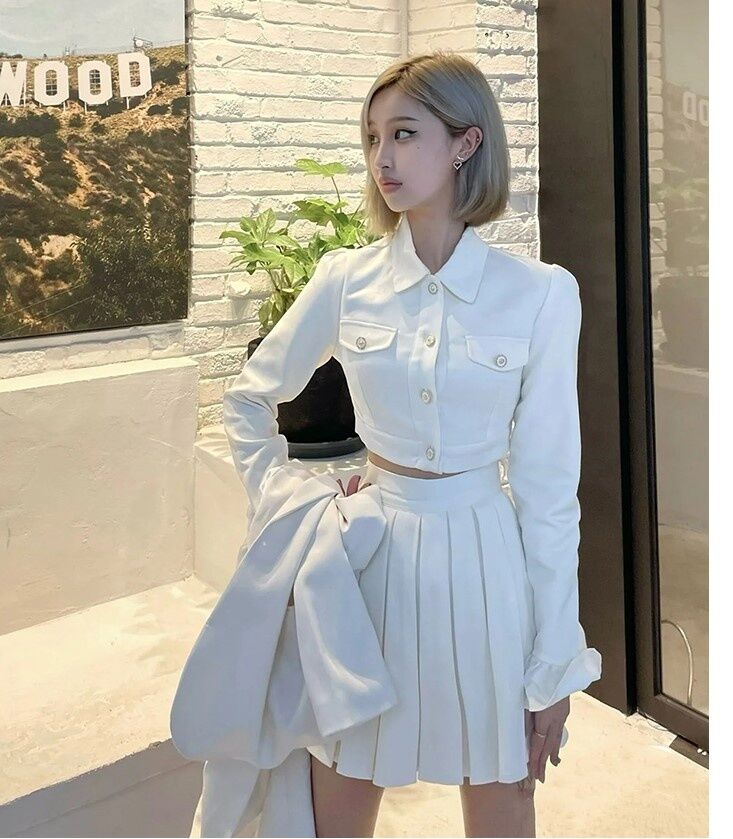 Giảm giá Váy sơ mi xòe dài thắt eo thiết kế phối 2 màu style Hàn Quốc sang  trọng  BeeCost