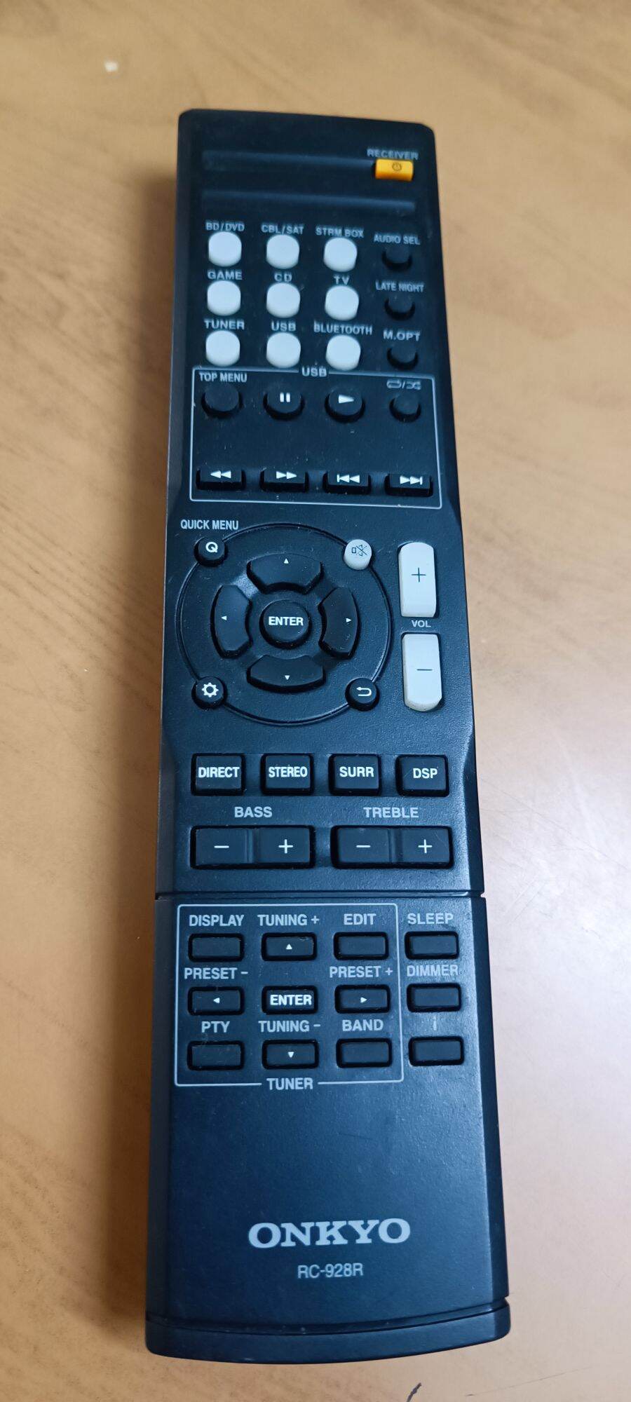 Remote zin amply onkyo RC928R cho amply 5.1-7.2 đời mới