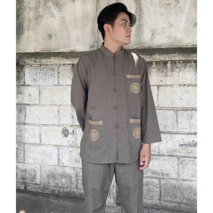 Đồ lam đi chùa - mẫu lãnh tụ thiêu túi nam