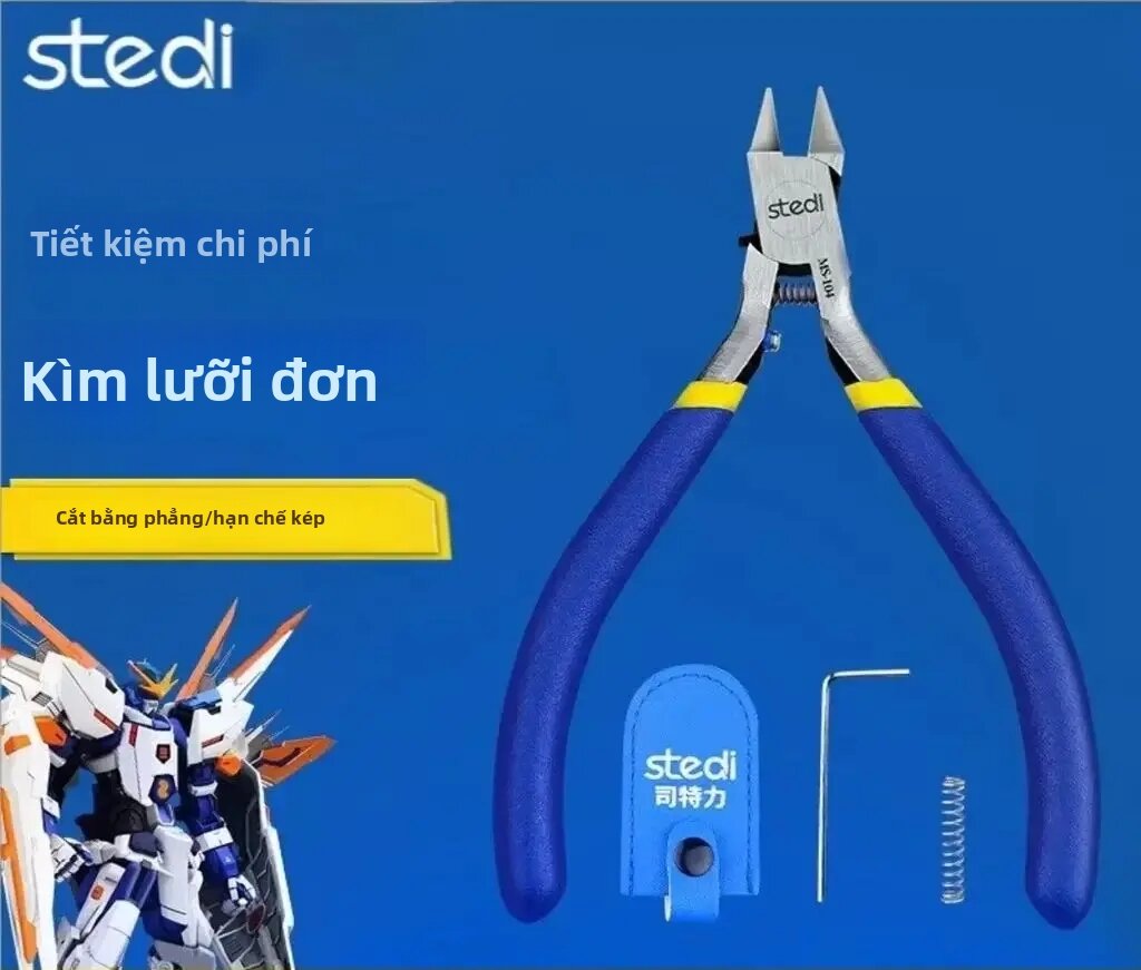 Stedi MS-104 Kìm Cạnh Đơn Thép Carbon Đa Năng Dụng Cụ Cắt Cho Mô Hình Lắp Ráp Quân Sự Mô Hình Nhựa Làm Đồ Thủ Công DIY