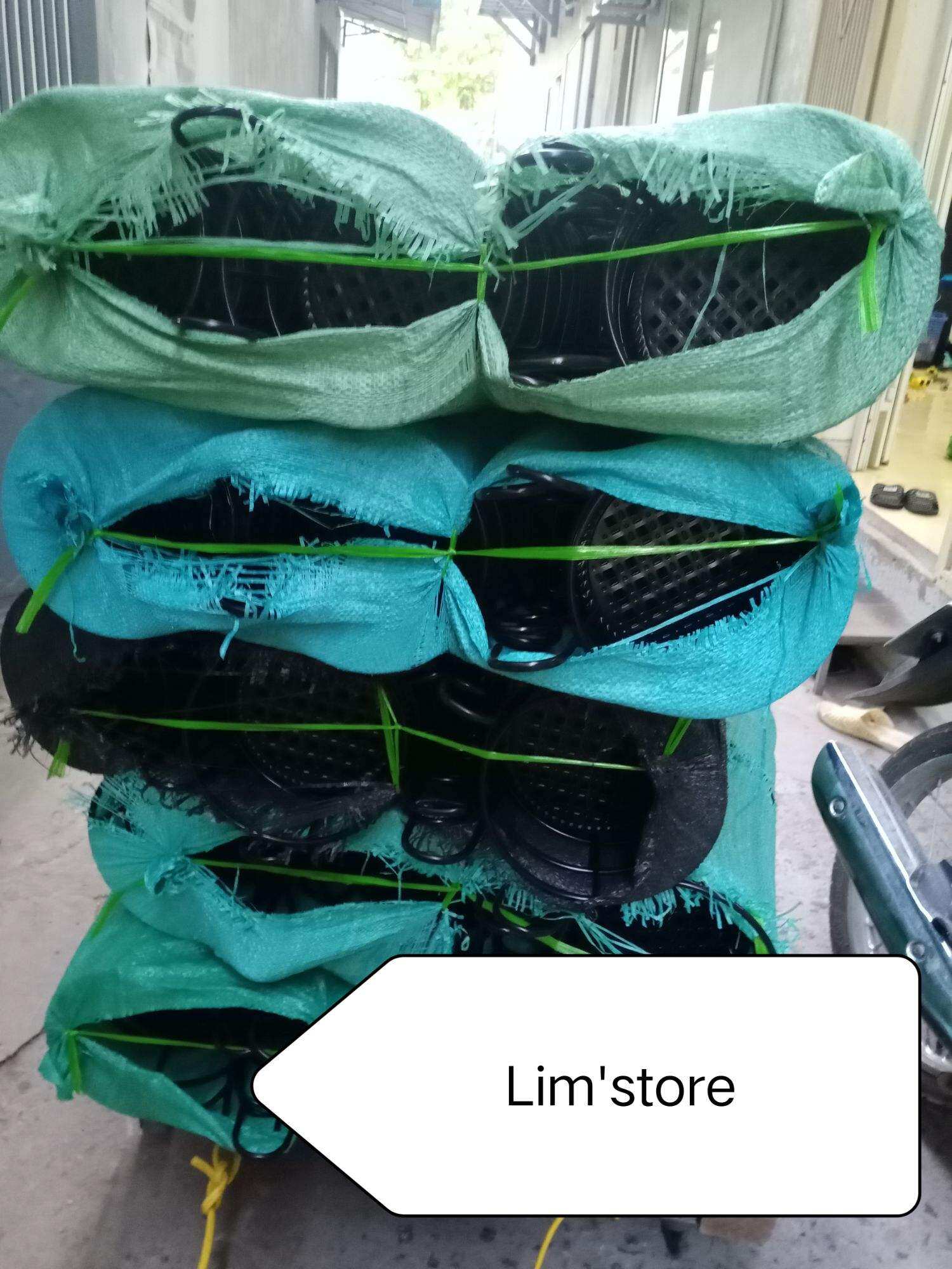 Giỏ treo chậu hoa, cây cảnh ban công bằng sắt treo trên ban công tiện dụng, gọn gàng màu ngẫu nhiên