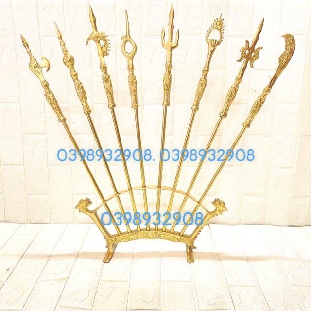 Bát bửu cao 65 cm nặng 3.7 kg chất liệu bằng đồng 💯 bộ thờ cúng linh thiêng cho gia chủ