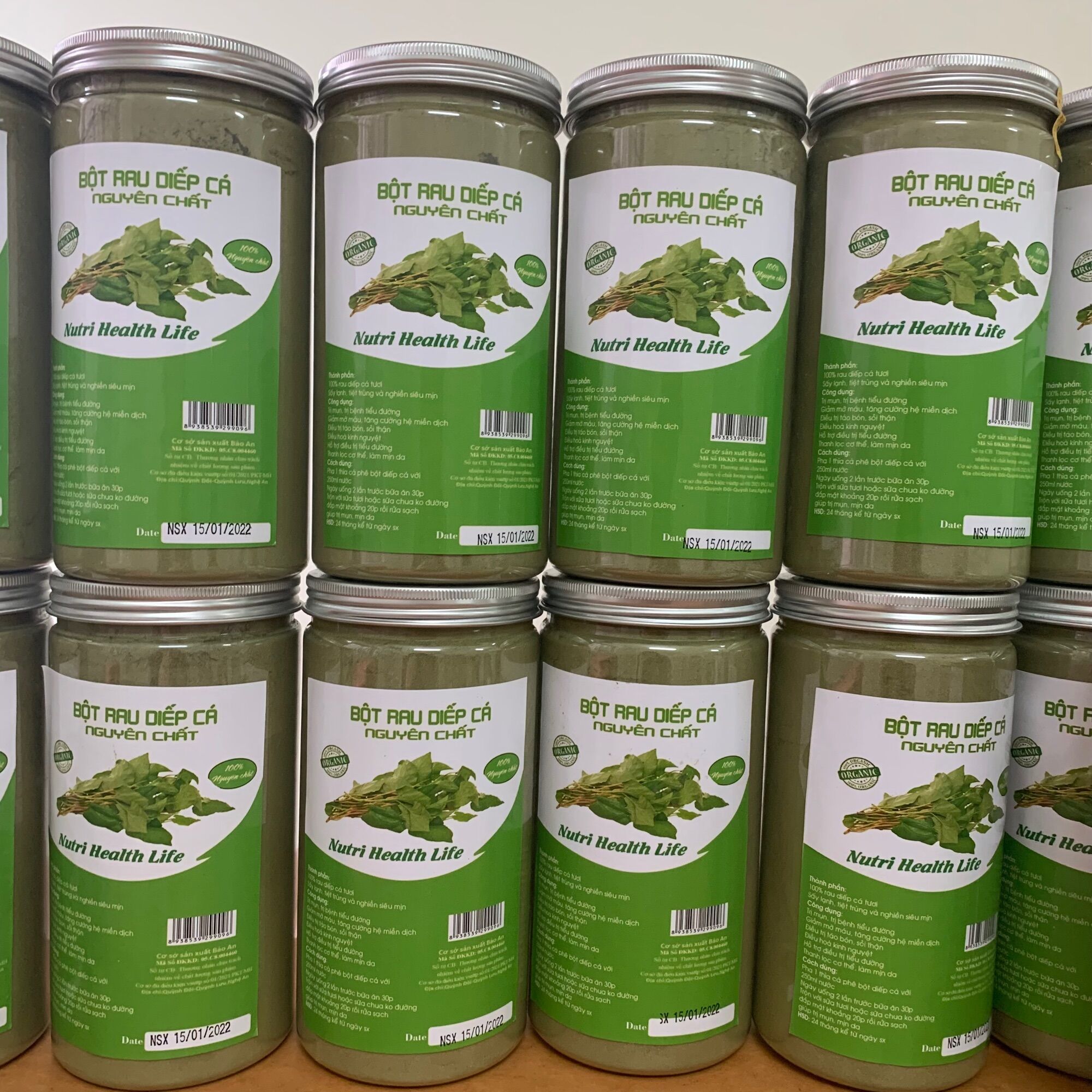 Bột diếp cá sấy lạnh hộp 500g