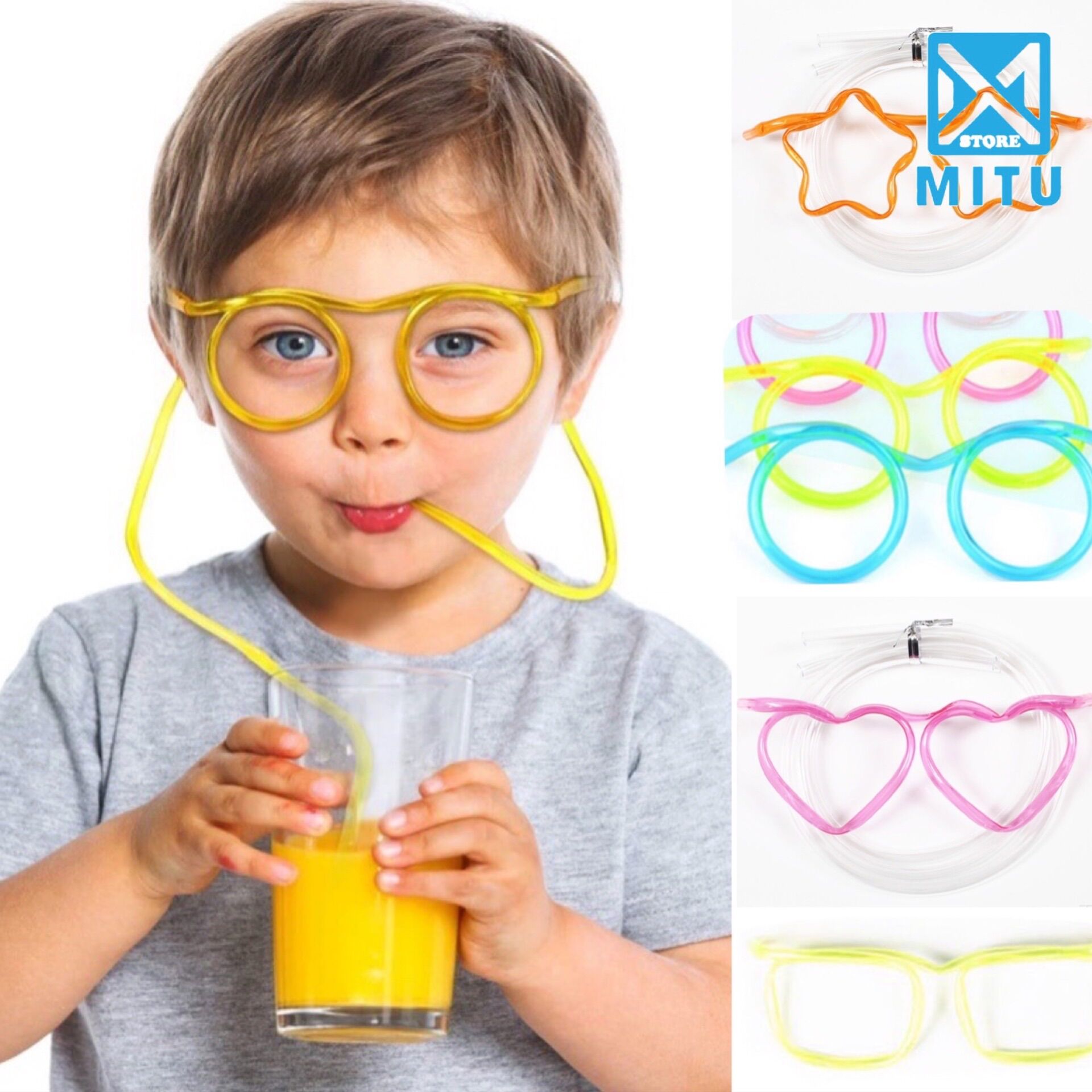 Ống hút mắt kính cute nhiều mẫu vui nhộn độc đáo