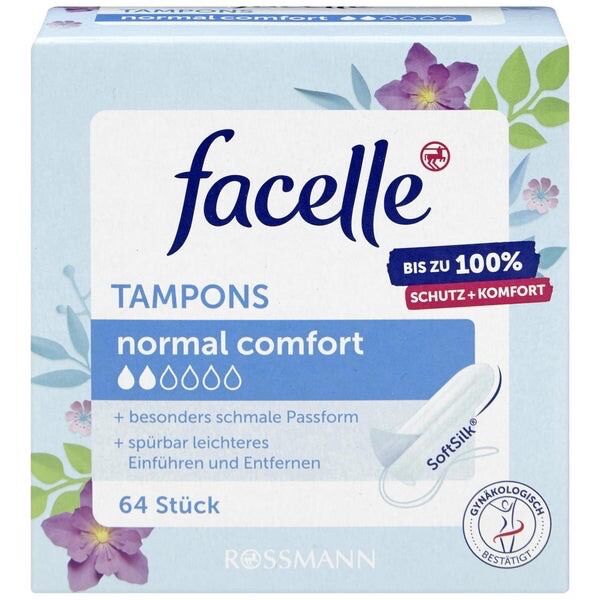 Băng vệ sinh Tampons Facelle Size Normal 64 miếng của Đức