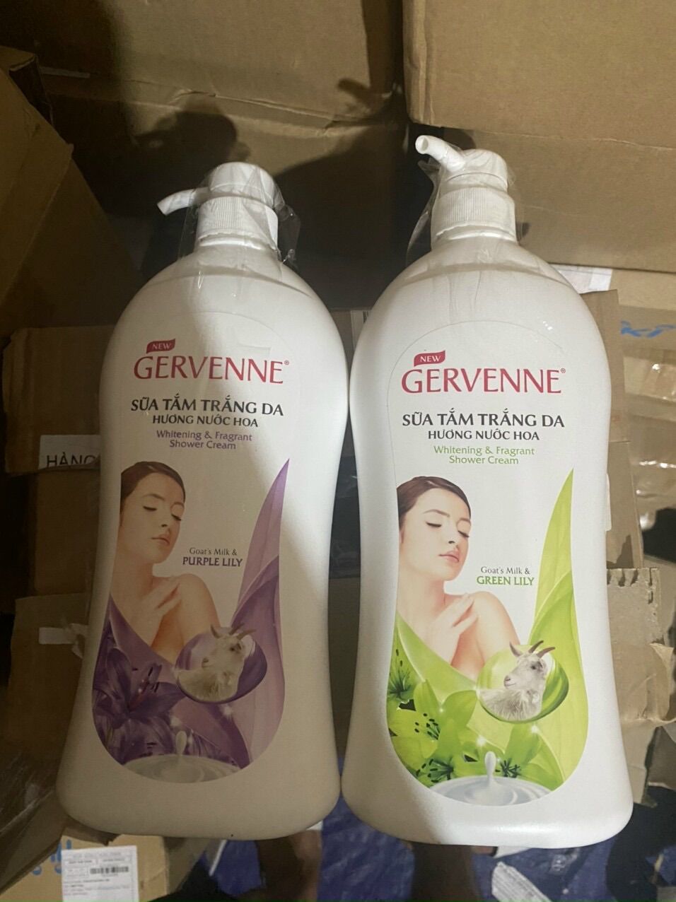 Sữa tắm trắng da hương nước hoa gervenne 900g