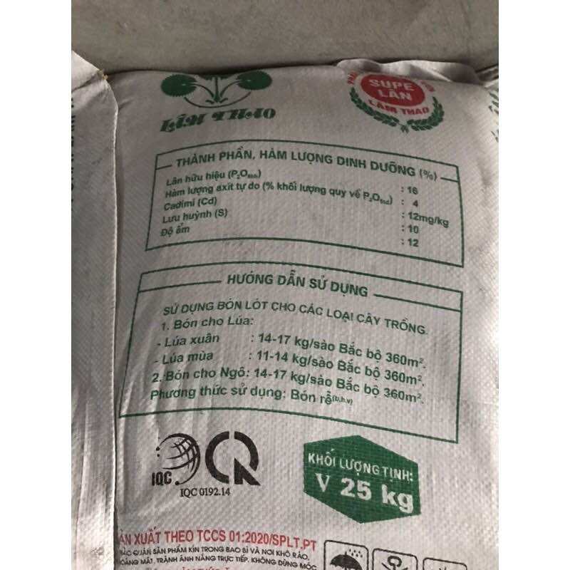 Phân bón Supe Lân Lâm Thao -500g,1kg,2kg