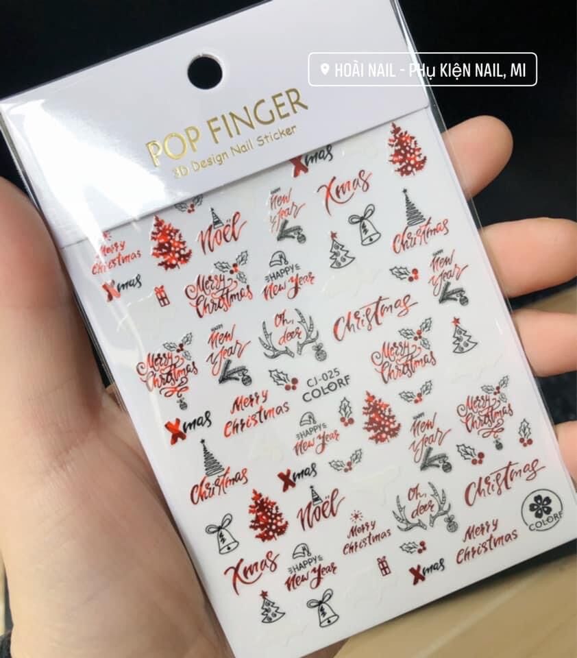 Sticker noel mẫu mới ( giao mẫu ngẫu nhiên hoặc ib gửi mẫu cho shop)