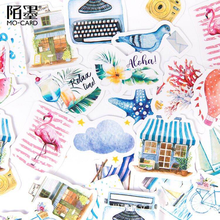 Set 45 sticker dán trang trí du lịch