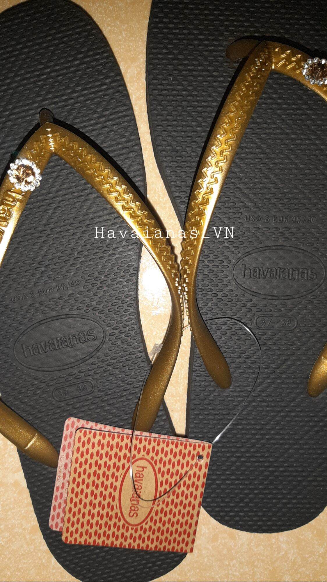 🔥FREESHIP🔥HAVAIANAS - Dép nữ đính đá hoa mai