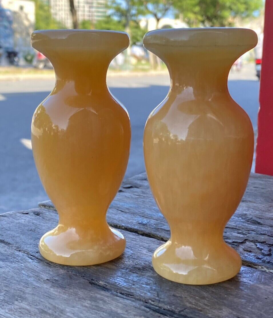 Lục bình đá ngọc Hoàng long tự nhiên 12cm