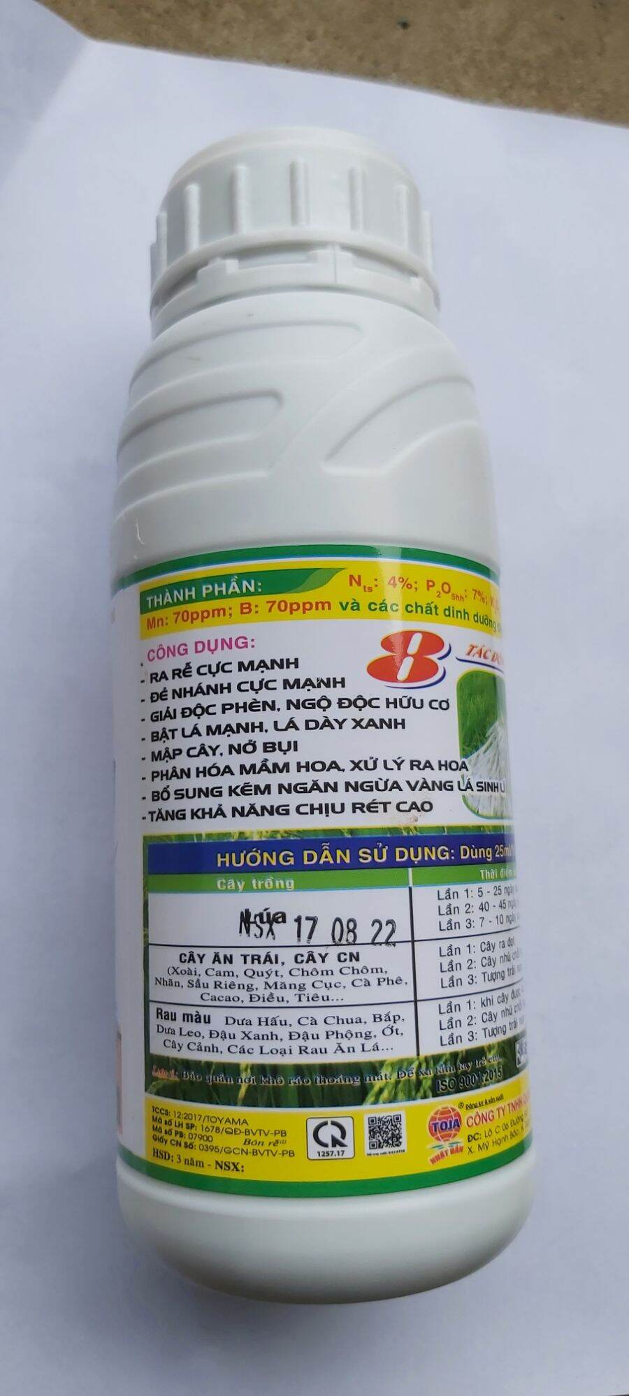 combo 2 chai phân bón lá siêu lân kẽm chai 500cc