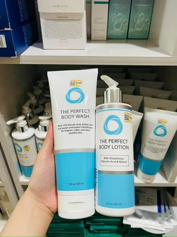 Body lotion và Tắm trắng da chống già vi diệu The Perfect Body Lotion
