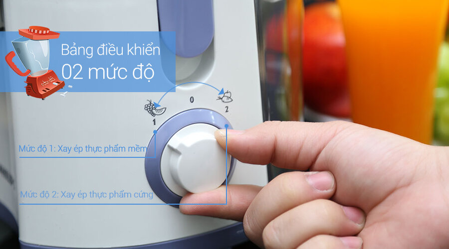 Máy ép trái cây Philips HR1811