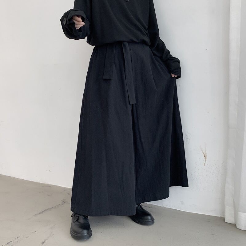 Quần Váy Phong Cách Yamamoto Kiểu Đen Tối Trang Phục Đi Làm Oversize Kiểu  Nhật Cho Nam Quần Ống Rộng Võ Sĩ Đen Sành Điệu Instagram Đường Phố Cao   MixASale