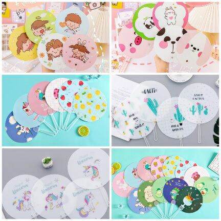 Set 10 quạt nhựa cầm tay mix mẫu