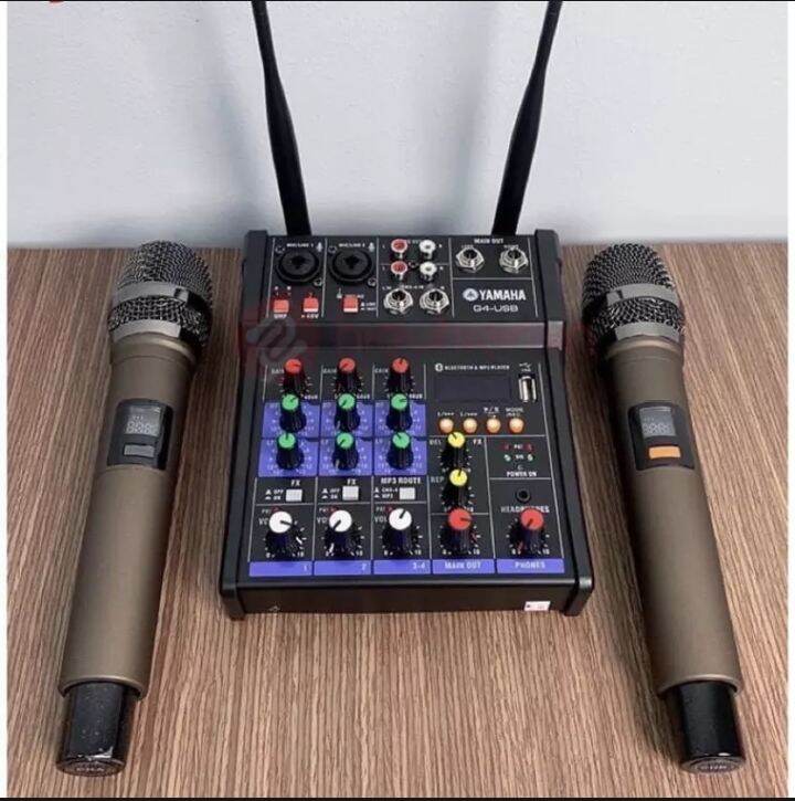 MIXER G4 YAMAHA BLUETOOTH (tặng 2 MÍC Bluetooth)
