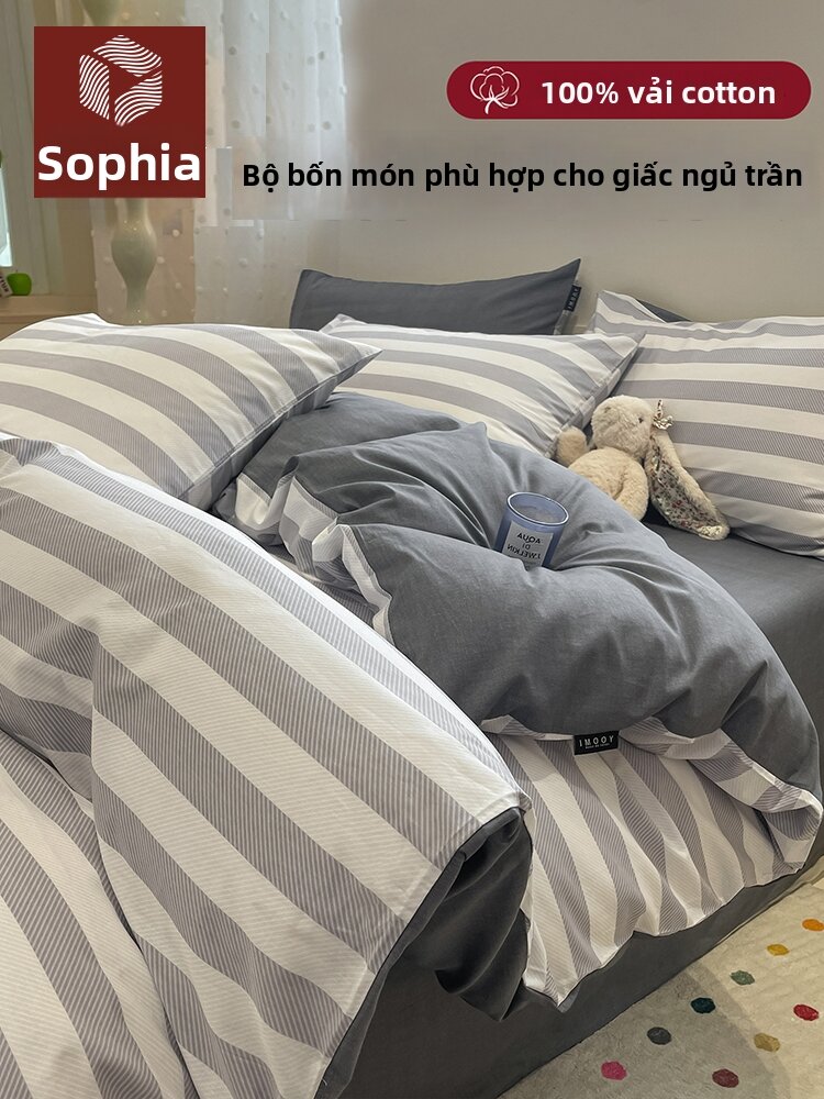 SOGAL | Cotton Bedding 4-Piece Set All-Season Giá 682,000 Đồng*Miễn phí vận chuyển