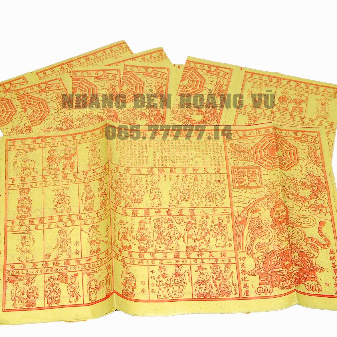 Giấy cúng - giấy bạc cải, giấy xả xui 10 tờ