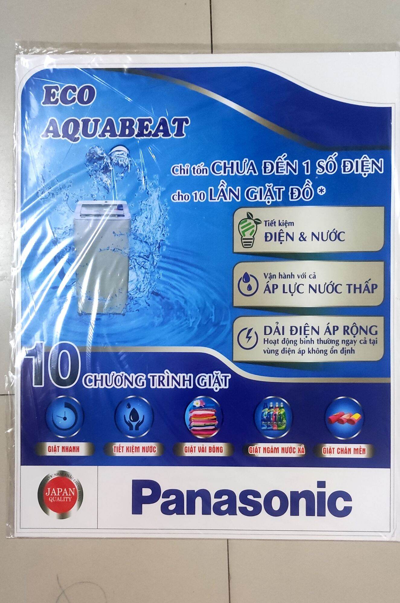 tem dán máy giặt Panasonic