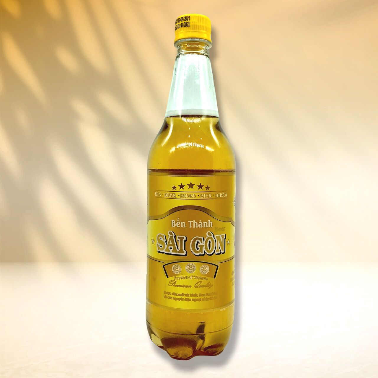 Bia Tươi Bến Thành Sài Gòn Vàng (chai nhựa 900ml) CHÍNH HÃNG