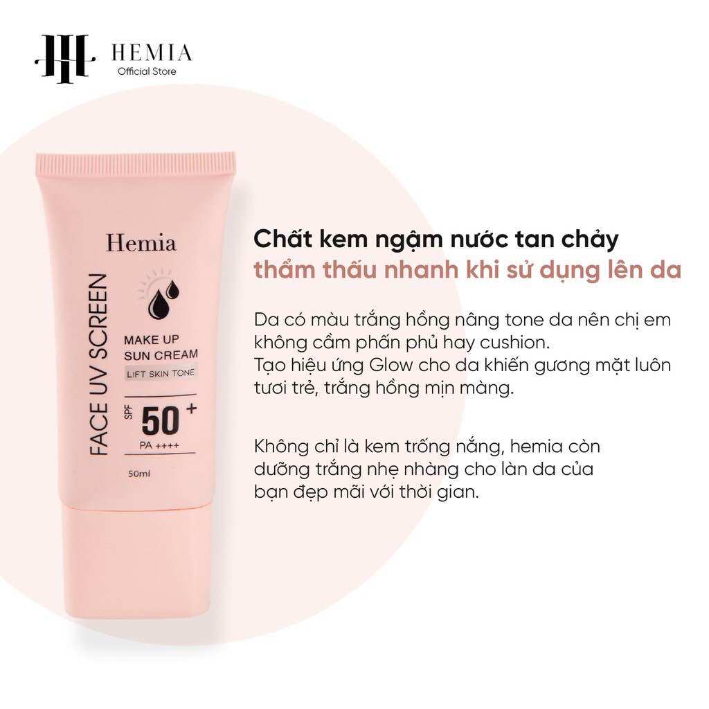 kem chống nắng HEMIA chính hãng