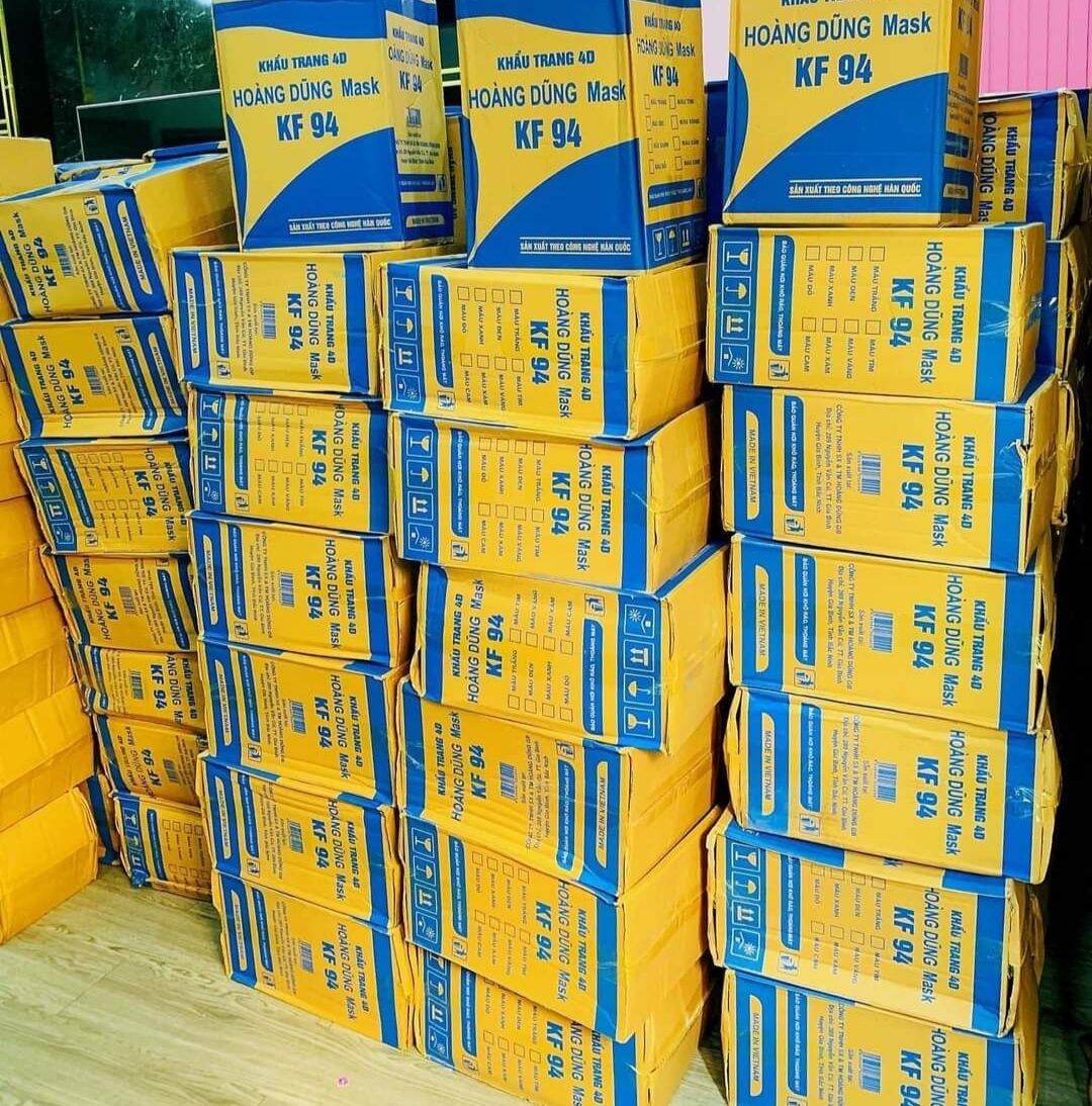( Giá Sỉ ) Thùng 300 cái Khẩu Trang KF94 Màu Trắng.