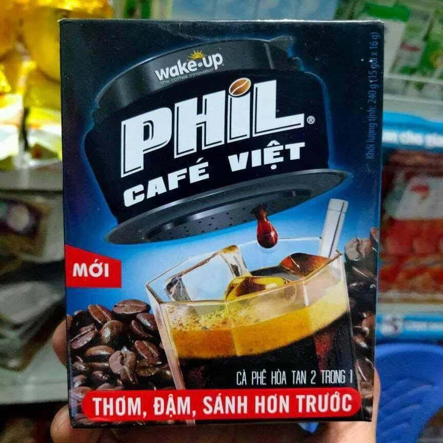 Hộp cafe vina wake up phil cafe việt 15 gói
