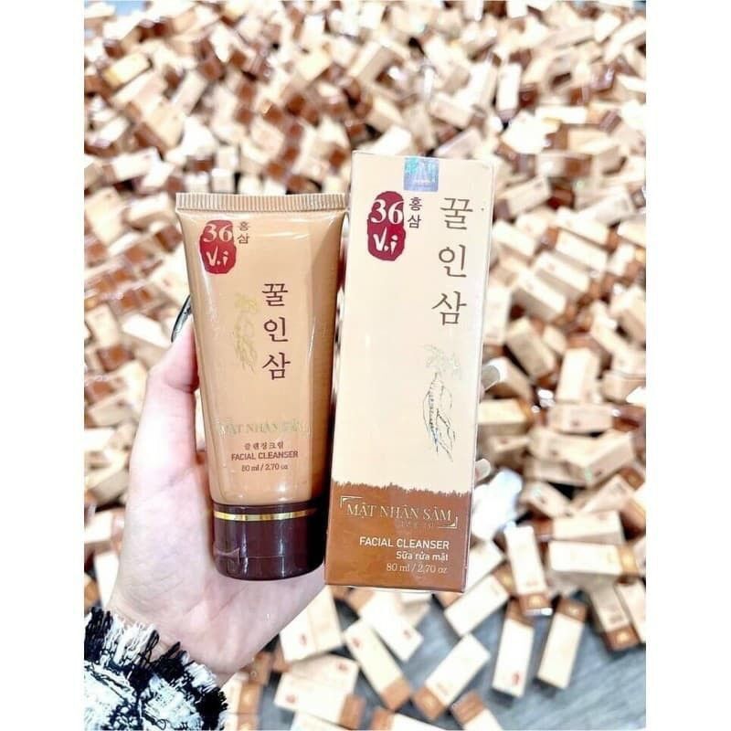 (C.Hãng100%) Sữa Rửa Mặt Cao Mụn Sâm Đỏ 36 Vị - Mật Nhân Sâm