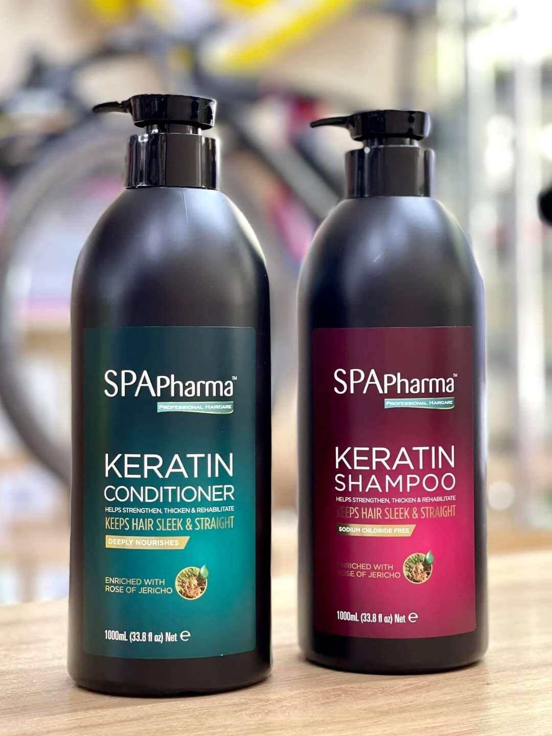 Cặp Dầu Gội & Xả SpaPharma KERATIN Pháp