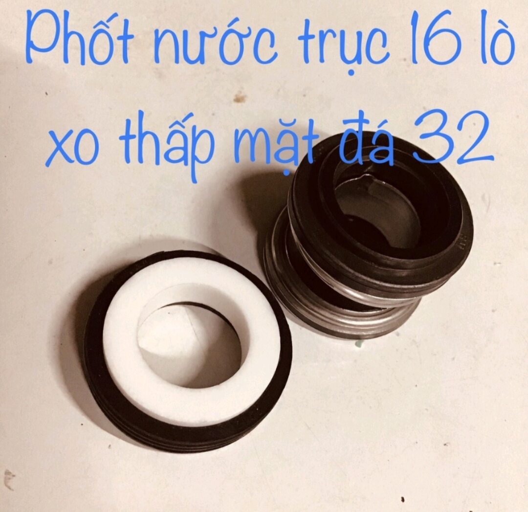 Phốt bơm nước mặt đá 32 trục 16mm lò xo lùn