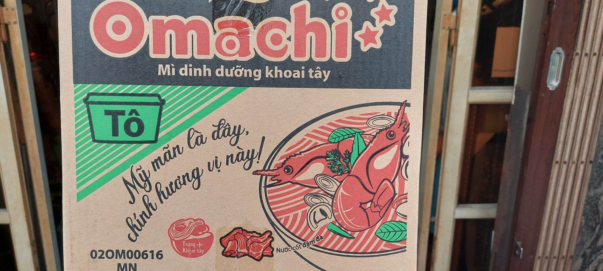 Mì Omachi Tôm chua cay Thai thùng 12tô