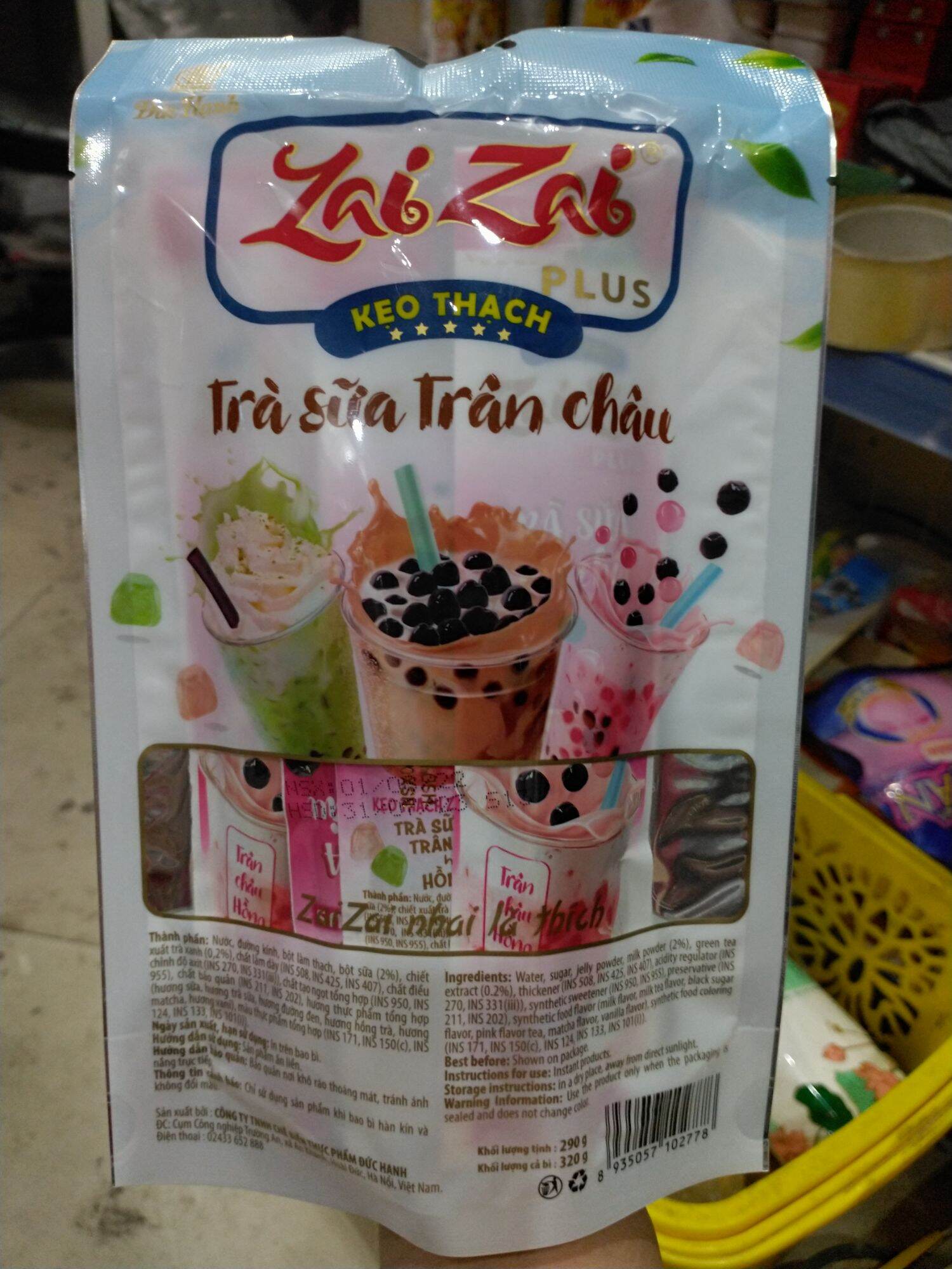 Thạch Zai Zai trà sữa trân châu