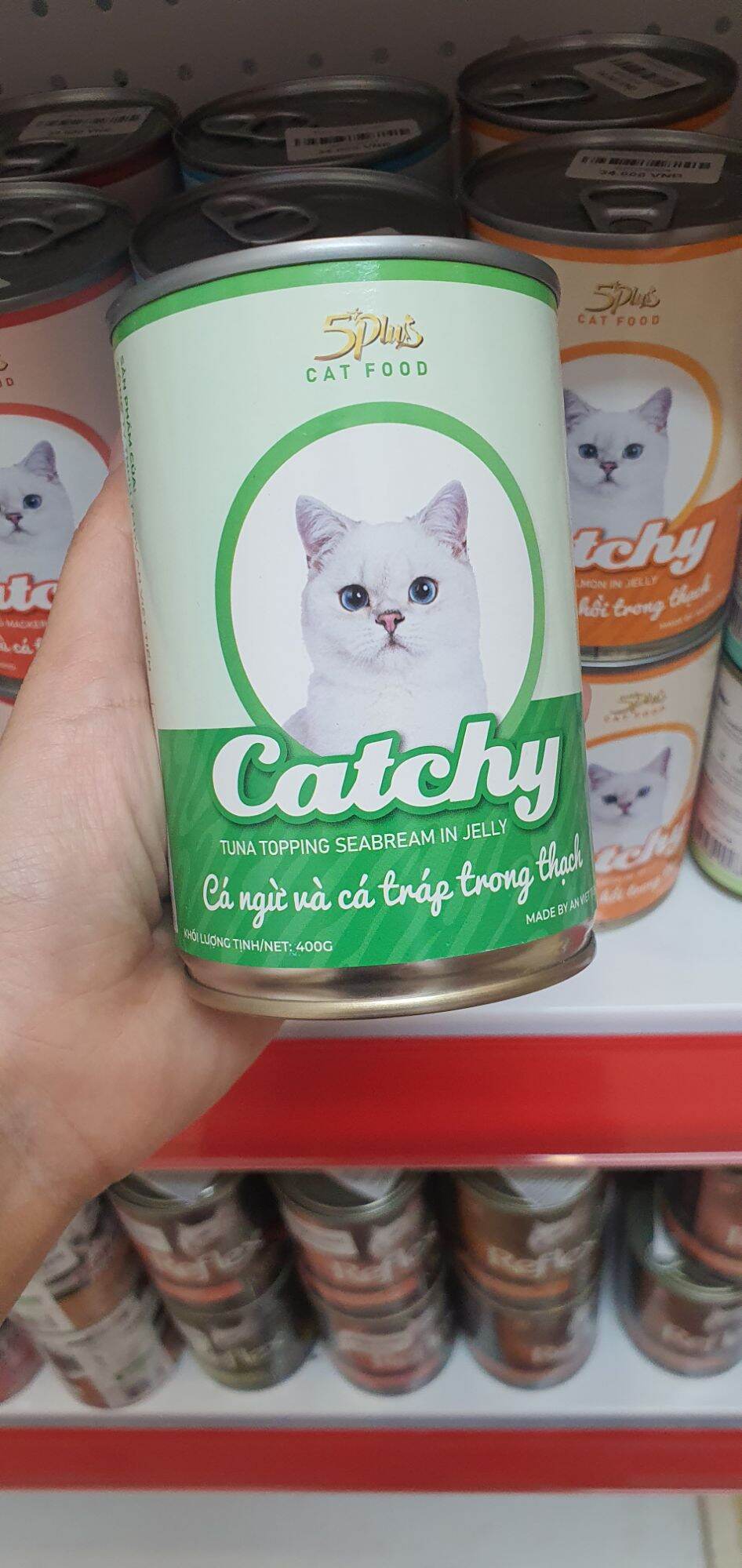 Pate Catchy lon 400gr dành cho mèo mọi lứa tuổi