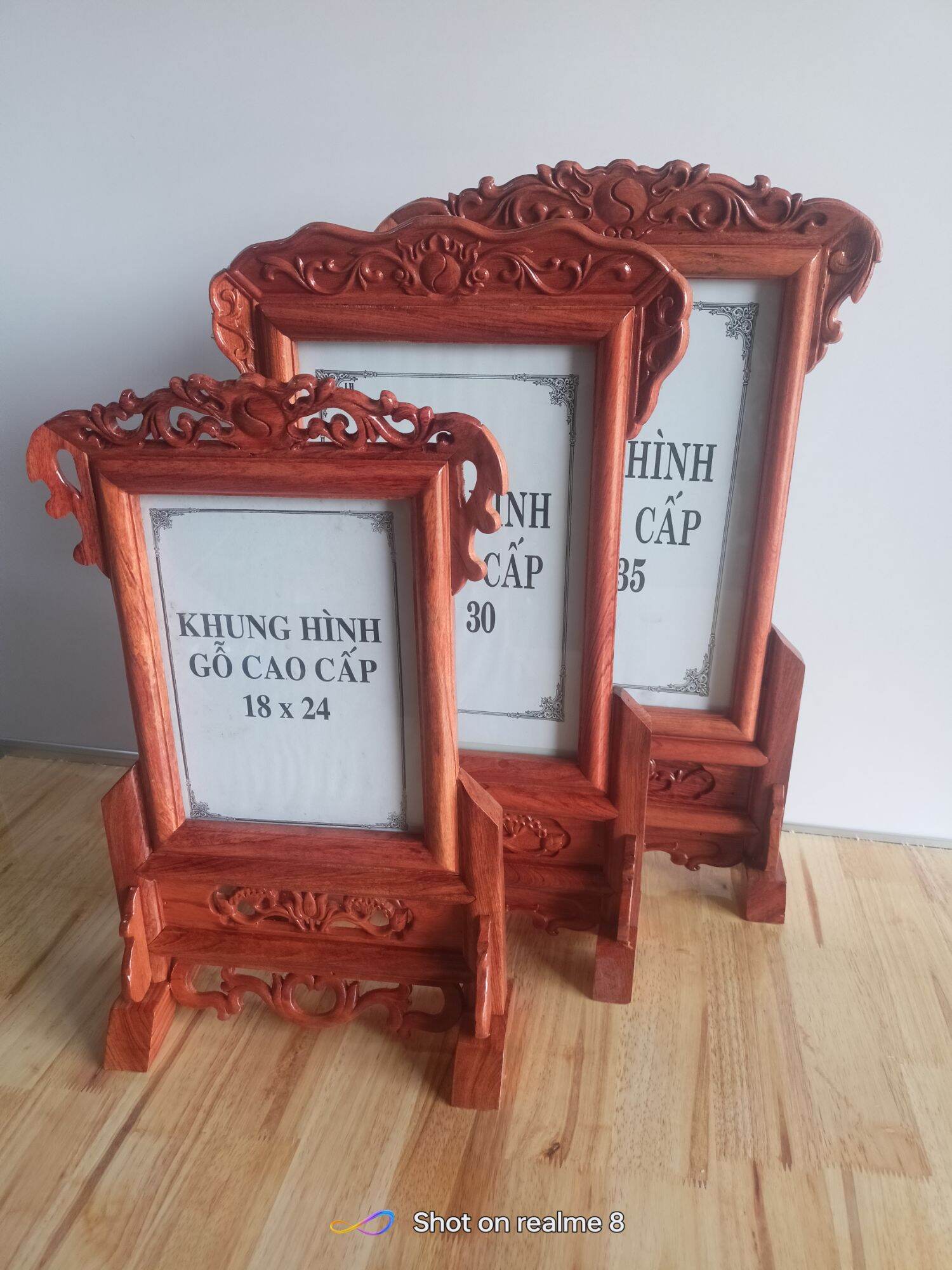 Khung Ảnh Thờ Gỗ Hương 100%(18/24, 21/31, 25/35)