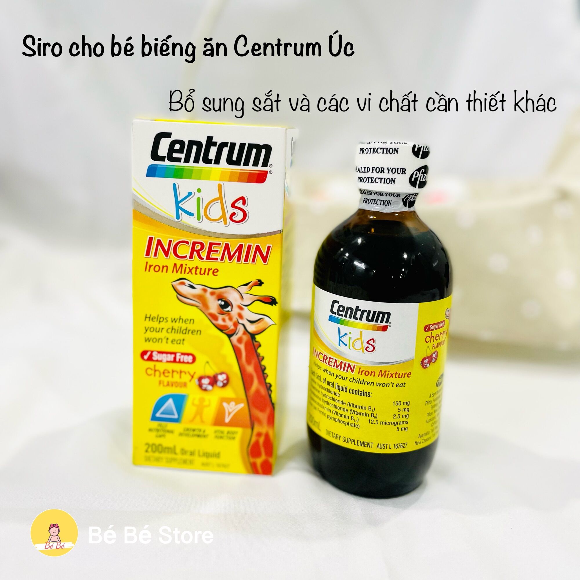 Siro biếng ăn Centrum Kids Úc