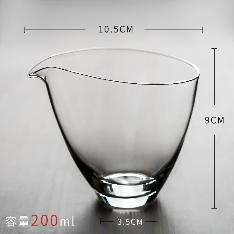 Chén tống thủy tinh chịu nhiệt cao chịu nhiệt bằng bình silic chế tạo thủ công kiểu nhật, chén tống ngộ ý, chén tống