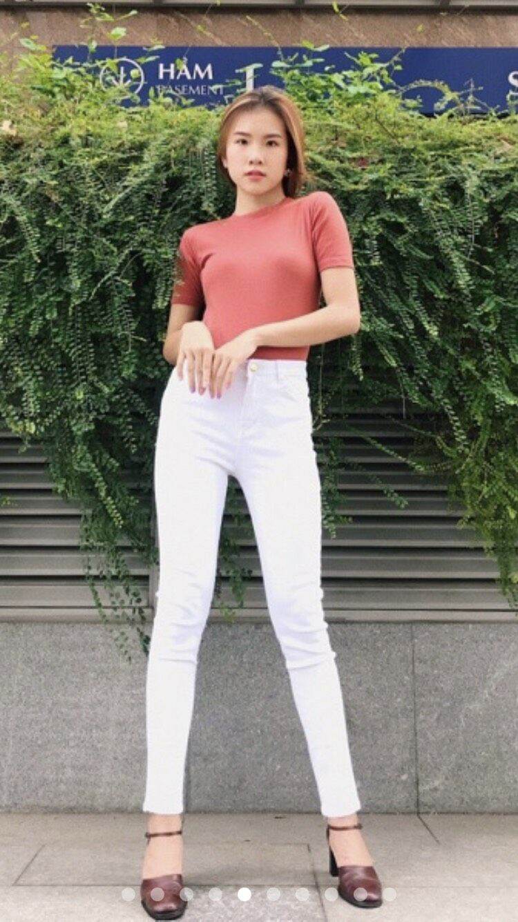 [HCM]??????Quần kaki trắng ôm body